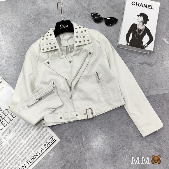 Women Leather Bomber - Picture 4 of 4